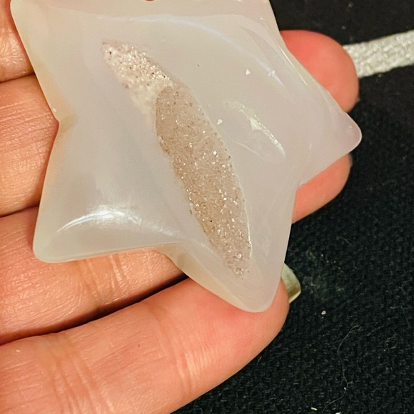 Agate Druzy Stars and moon bundle - Picture 5 of 6